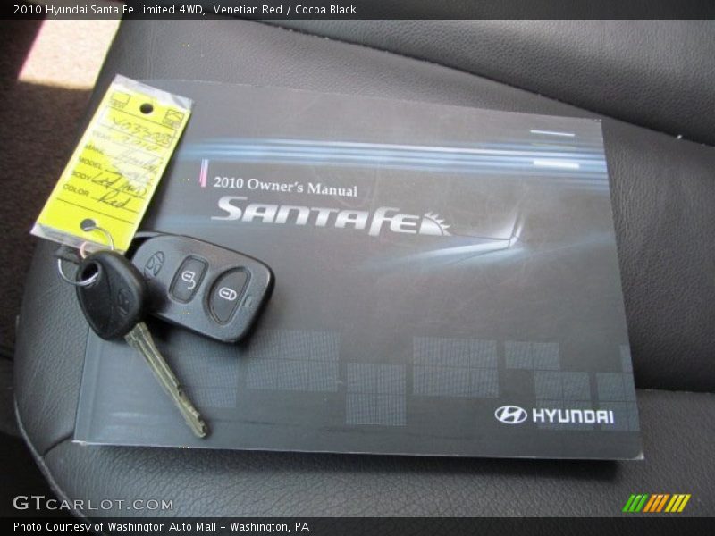 Venetian Red / Cocoa Black 2010 Hyundai Santa Fe Limited 4WD