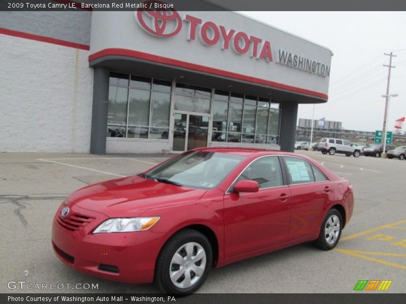 Barcelona Red Metallic / Bisque 2009 Toyota Camry LE