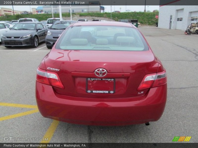 Barcelona Red Metallic / Bisque 2009 Toyota Camry LE