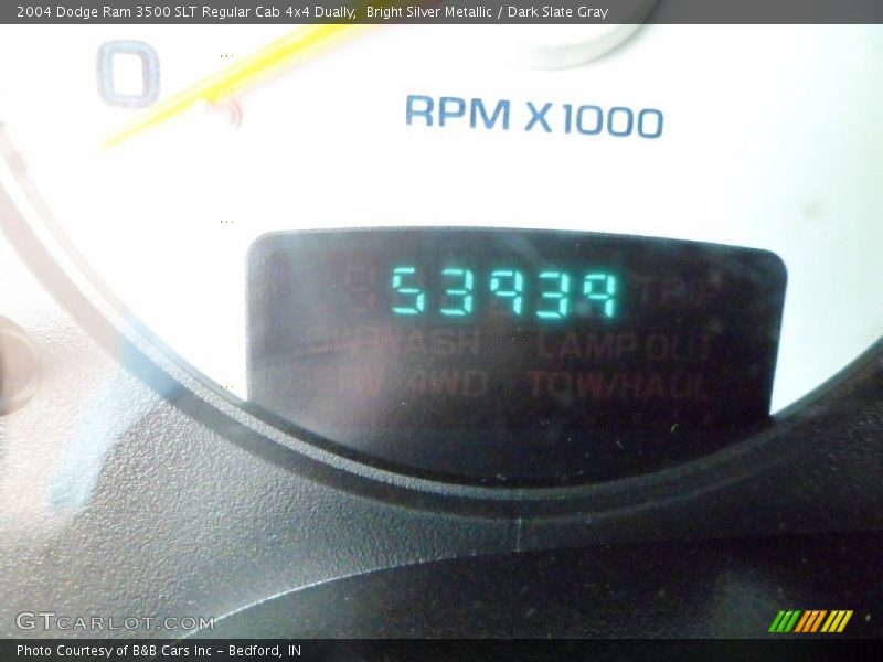 Bright Silver Metallic / Dark Slate Gray 2004 Dodge Ram 3500 SLT Regular Cab 4x4 Dually