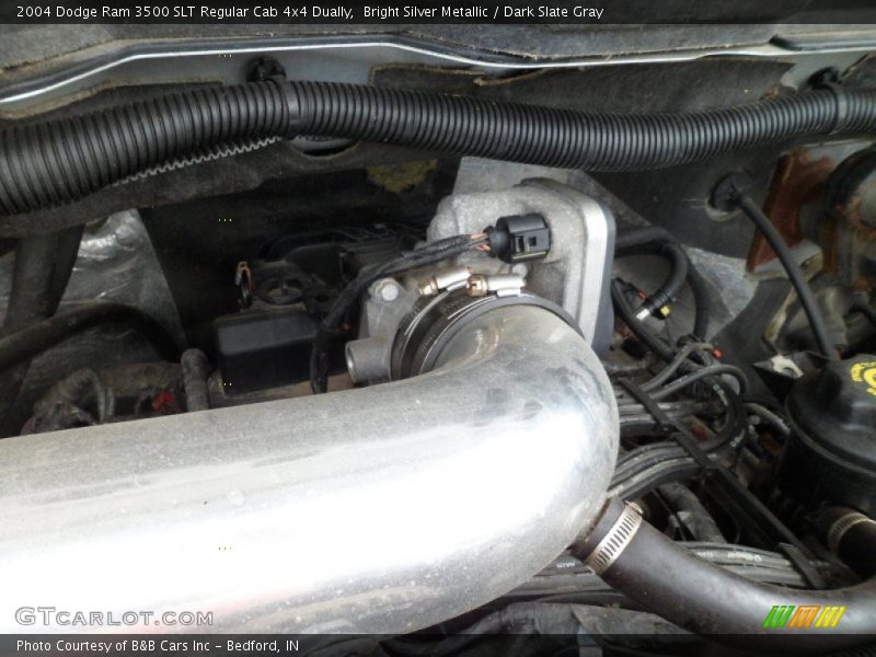 Bright Silver Metallic / Dark Slate Gray 2004 Dodge Ram 3500 SLT Regular Cab 4x4 Dually
