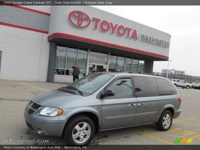 Silver Steel Metallic / Medium Slate Gray 2007 Dodge Grand Caravan SXT