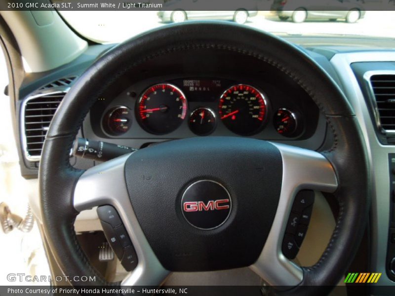 Summit White / Light Titanium 2010 GMC Acadia SLT