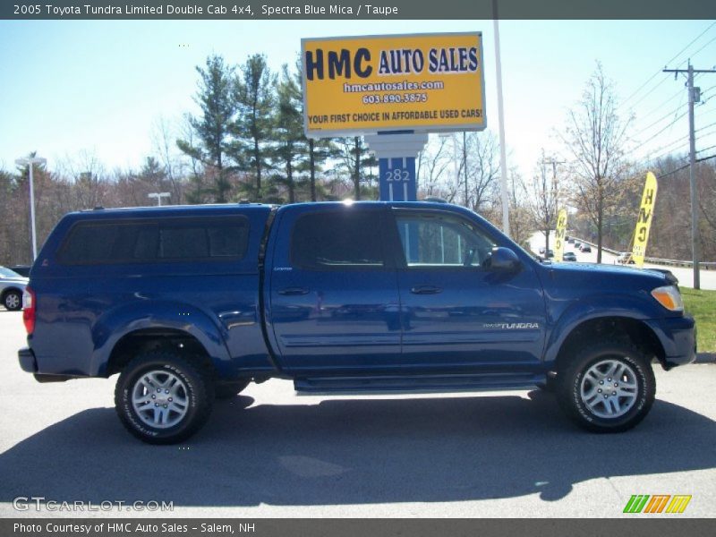 Spectra Blue Mica / Taupe 2005 Toyota Tundra Limited Double Cab 4x4