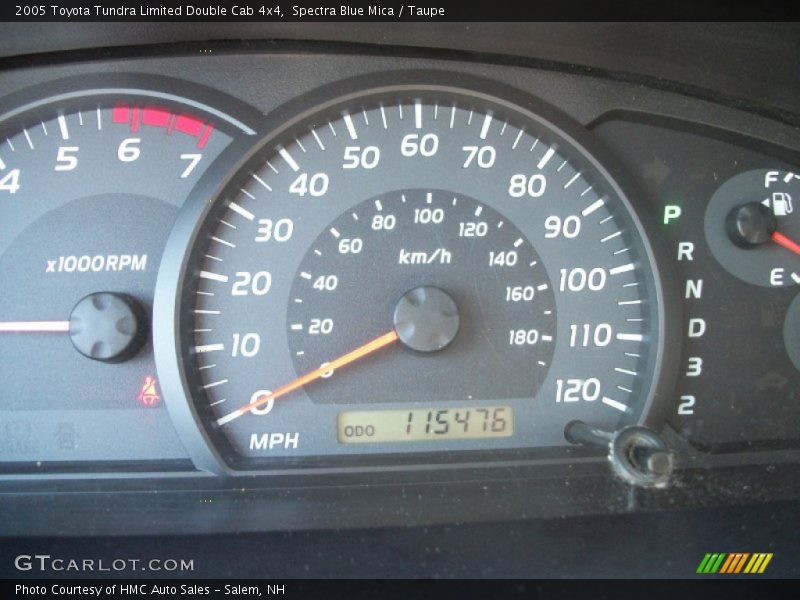 Spectra Blue Mica / Taupe 2005 Toyota Tundra Limited Double Cab 4x4