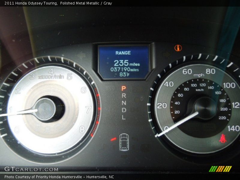 Polished Metal Metallic / Gray 2011 Honda Odyssey Touring