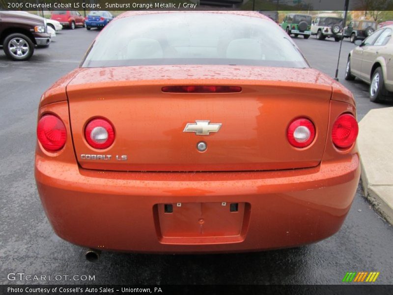 Sunburst Orange Metallic / Gray 2006 Chevrolet Cobalt LS Coupe