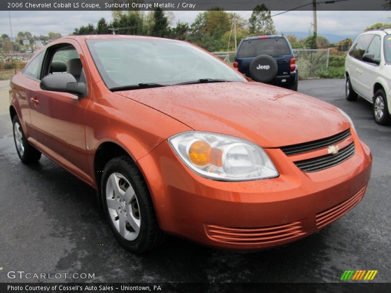 Sunburst Orange Metallic / Gray 2006 Chevrolet Cobalt LS Coupe