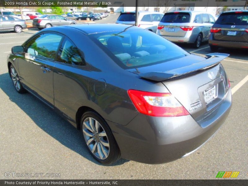 Polished Metal Metallic / Black 2009 Honda Civic Si Coupe