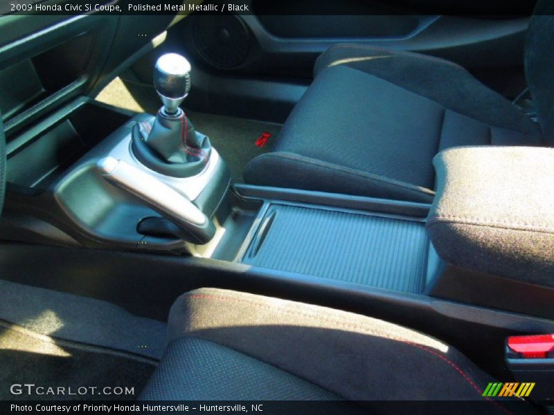 Polished Metal Metallic / Black 2009 Honda Civic Si Coupe