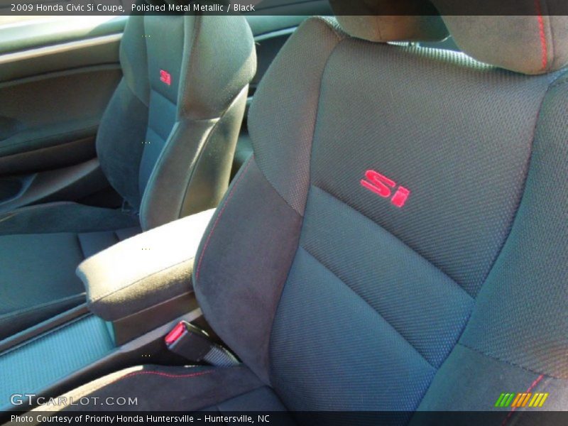 Polished Metal Metallic / Black 2009 Honda Civic Si Coupe