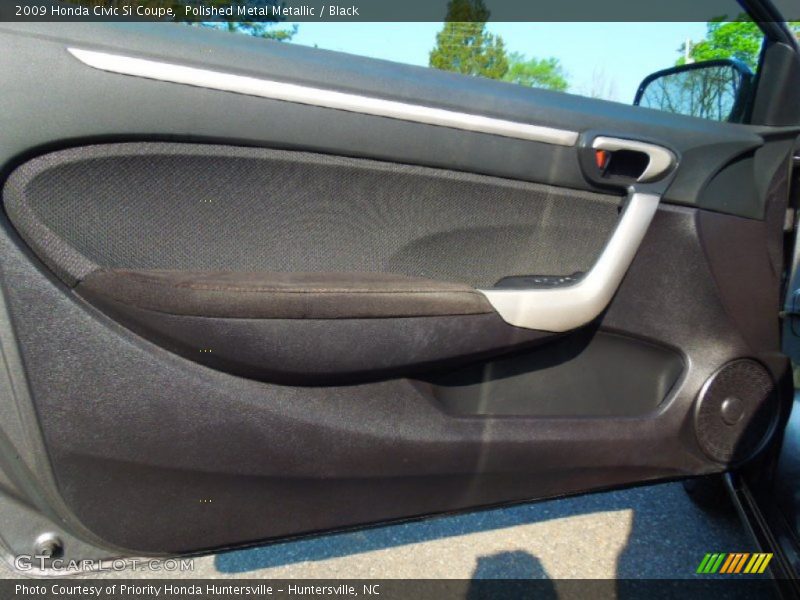 Polished Metal Metallic / Black 2009 Honda Civic Si Coupe