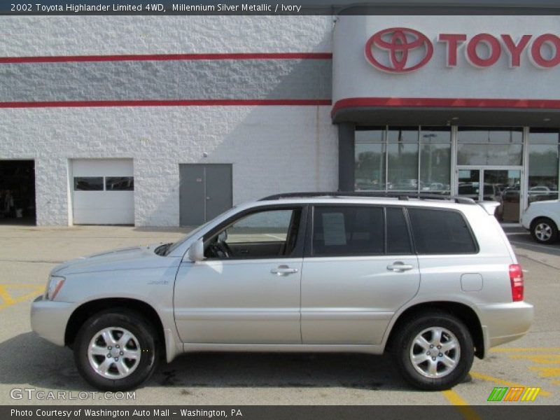 Millennium Silver Metallic / Ivory 2002 Toyota Highlander Limited 4WD