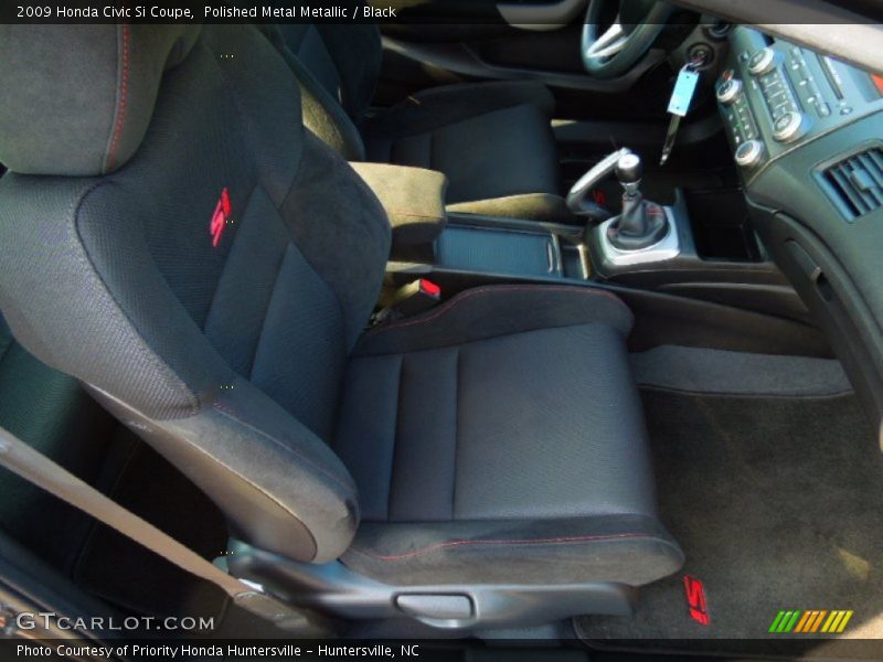 Polished Metal Metallic / Black 2009 Honda Civic Si Coupe