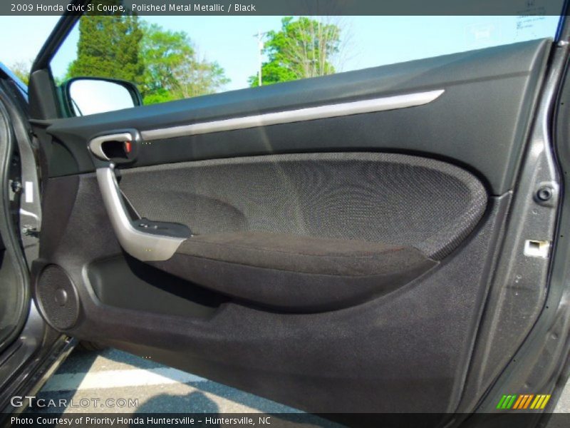 Polished Metal Metallic / Black 2009 Honda Civic Si Coupe