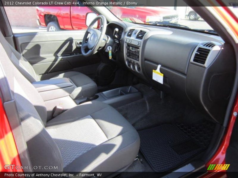 Inferno Orange Metallic / Ebony 2012 Chevrolet Colorado LT Crew Cab 4x4