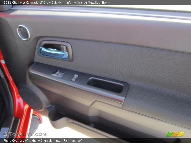 Inferno Orange Metallic / Ebony 2012 Chevrolet Colorado LT Crew Cab 4x4