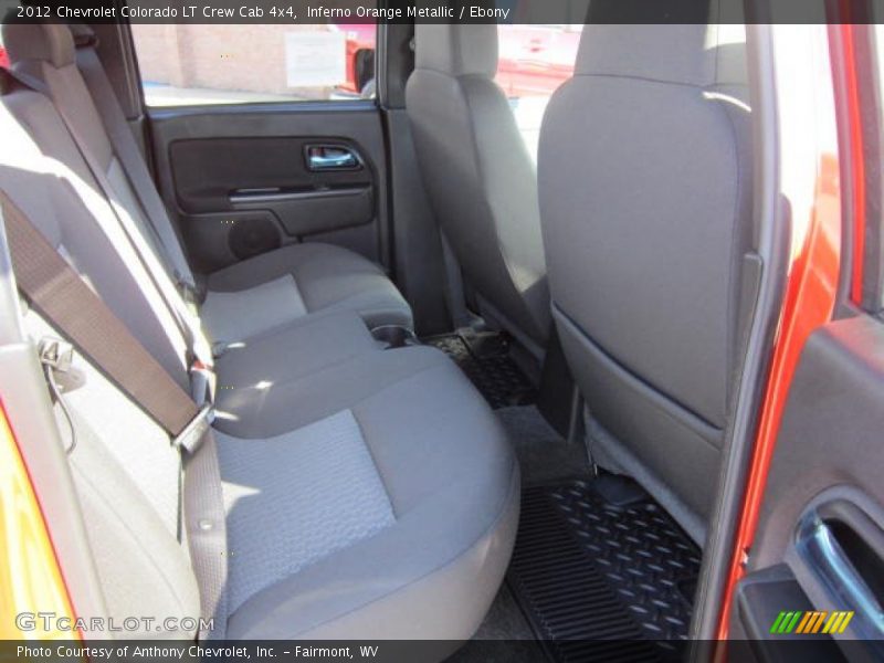 Inferno Orange Metallic / Ebony 2012 Chevrolet Colorado LT Crew Cab 4x4