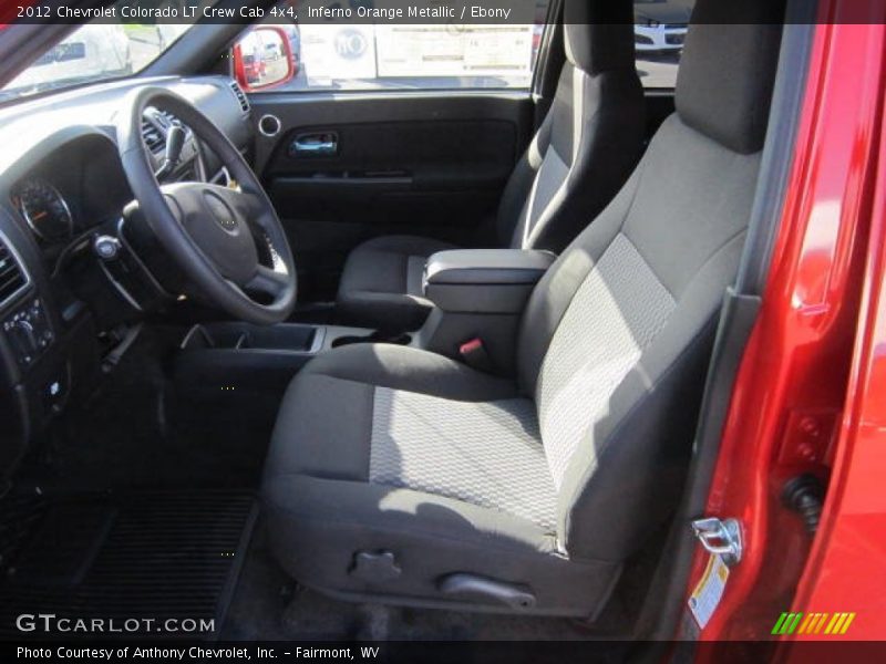 Inferno Orange Metallic / Ebony 2012 Chevrolet Colorado LT Crew Cab 4x4