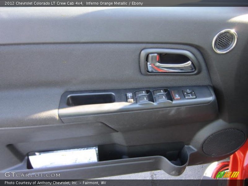 Inferno Orange Metallic / Ebony 2012 Chevrolet Colorado LT Crew Cab 4x4