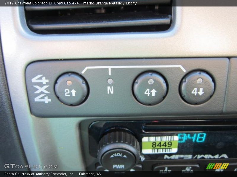 Inferno Orange Metallic / Ebony 2012 Chevrolet Colorado LT Crew Cab 4x4