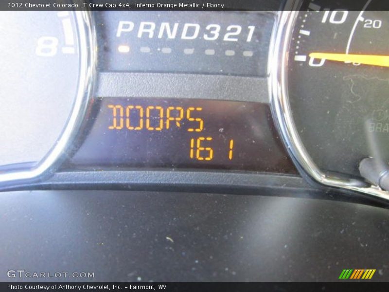 Inferno Orange Metallic / Ebony 2012 Chevrolet Colorado LT Crew Cab 4x4