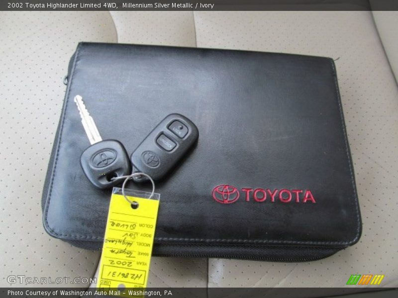 Millennium Silver Metallic / Ivory 2002 Toyota Highlander Limited 4WD