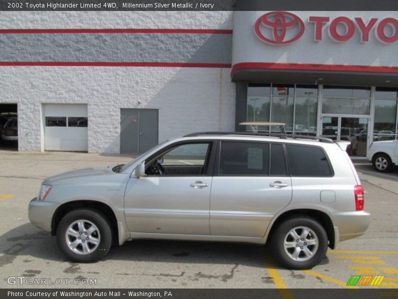 Millennium Silver Metallic / Ivory 2002 Toyota Highlander Limited 4WD