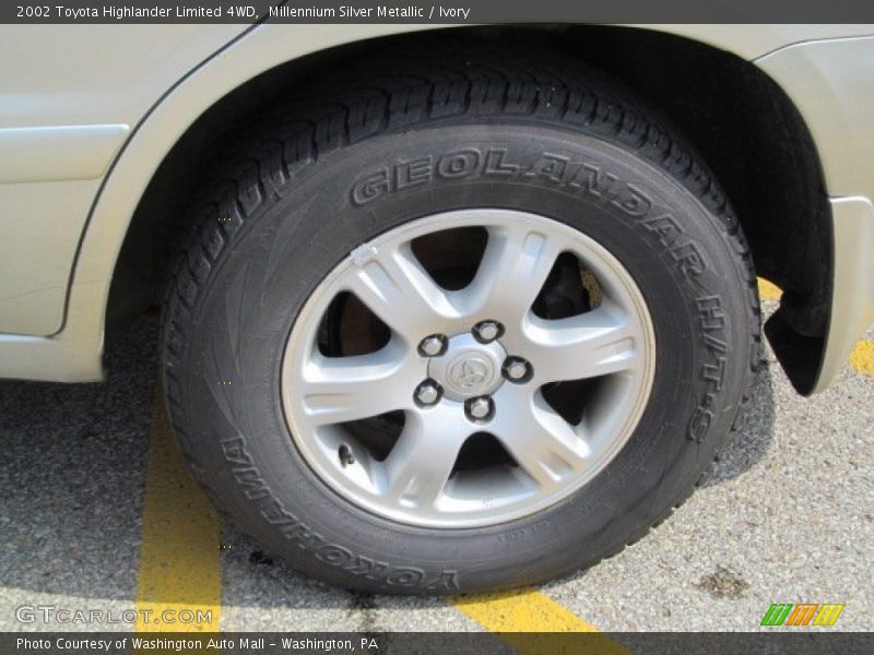 Millennium Silver Metallic / Ivory 2002 Toyota Highlander Limited 4WD