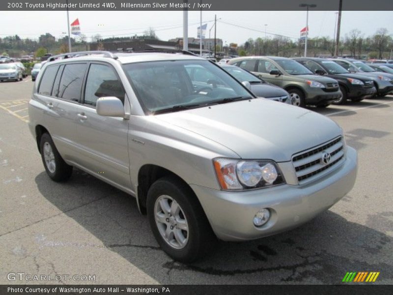 Millennium Silver Metallic / Ivory 2002 Toyota Highlander Limited 4WD