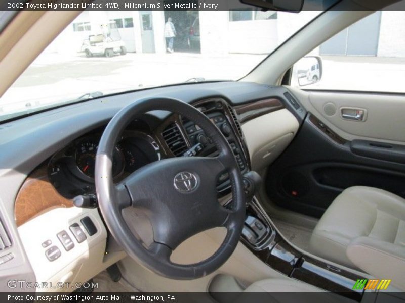 Millennium Silver Metallic / Ivory 2002 Toyota Highlander Limited 4WD