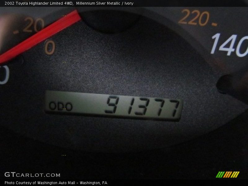 Millennium Silver Metallic / Ivory 2002 Toyota Highlander Limited 4WD