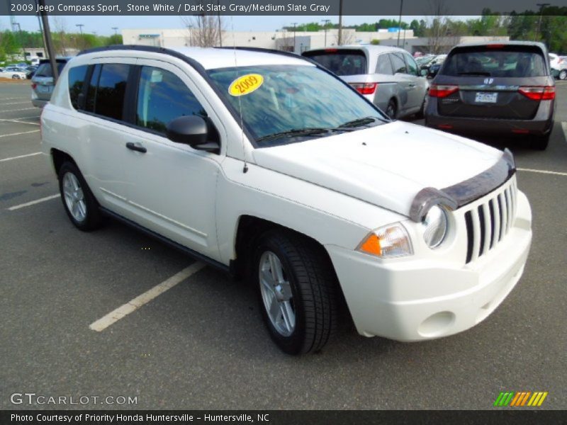 Stone White / Dark Slate Gray/Medium Slate Gray 2009 Jeep Compass Sport