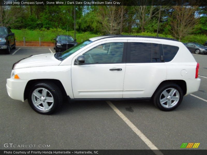 Stone White / Dark Slate Gray/Medium Slate Gray 2009 Jeep Compass Sport