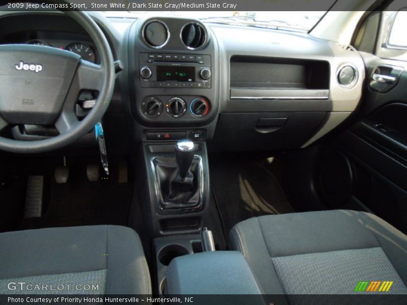 Stone White / Dark Slate Gray/Medium Slate Gray 2009 Jeep Compass Sport