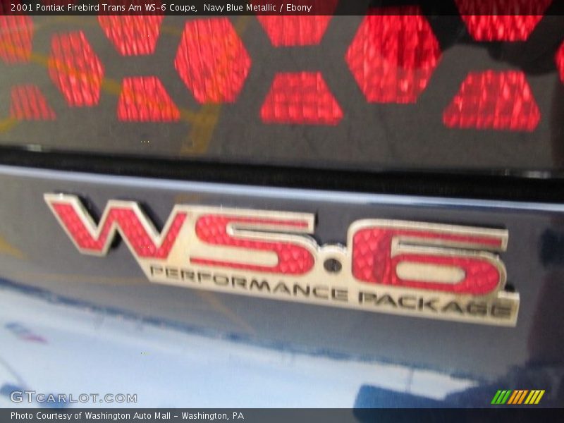 Navy Blue Metallic / Ebony 2001 Pontiac Firebird Trans Am WS-6 Coupe