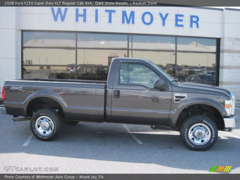 Dark Stone Metallic / Medium Stone 2008 Ford F250 Super Duty XLT Regular Cab 4x4