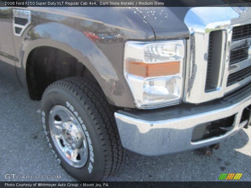 Dark Stone Metallic / Medium Stone 2008 Ford F250 Super Duty XLT Regular Cab 4x4