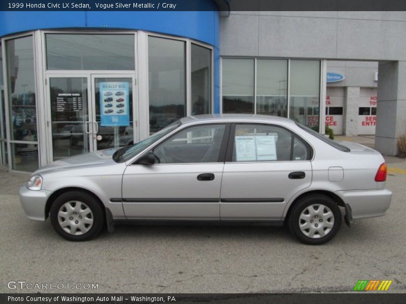 Vogue Silver Metallic / Gray 1999 Honda Civic LX Sedan