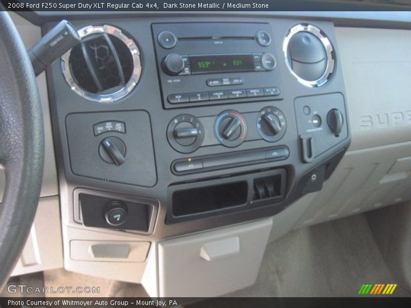 Dark Stone Metallic / Medium Stone 2008 Ford F250 Super Duty XLT Regular Cab 4x4