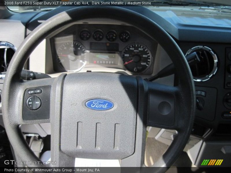 Dark Stone Metallic / Medium Stone 2008 Ford F250 Super Duty XLT Regular Cab 4x4