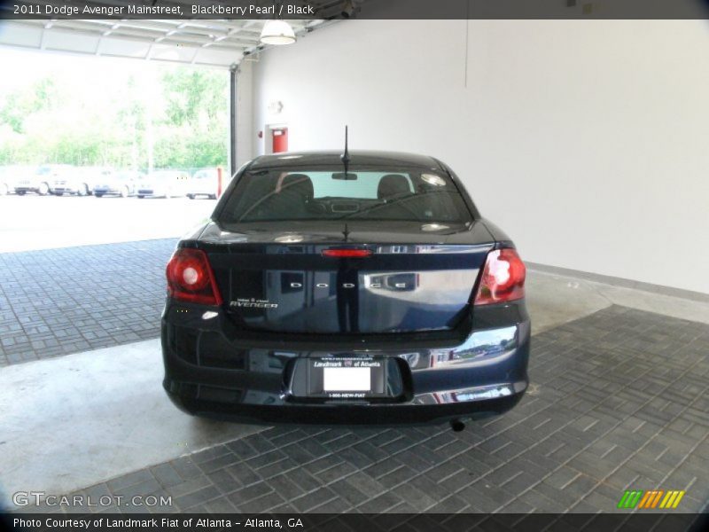 Blackberry Pearl / Black 2011 Dodge Avenger Mainstreet