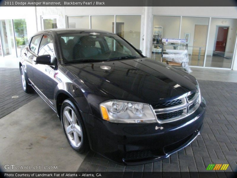 Blackberry Pearl / Black 2011 Dodge Avenger Mainstreet
