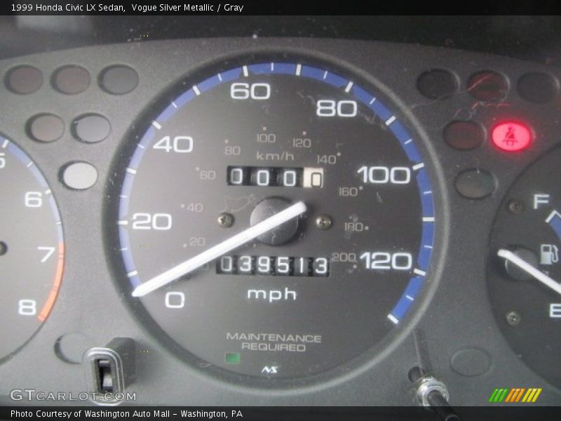 Vogue Silver Metallic / Gray 1999 Honda Civic LX Sedan