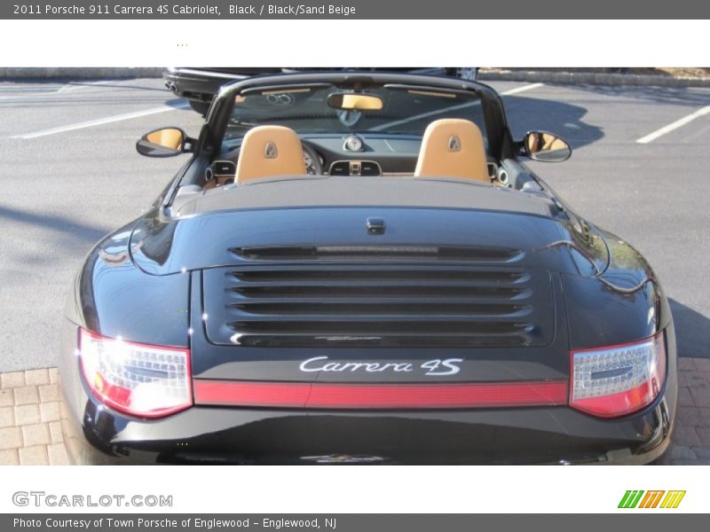 Black / Black/Sand Beige 2011 Porsche 911 Carrera 4S Cabriolet
