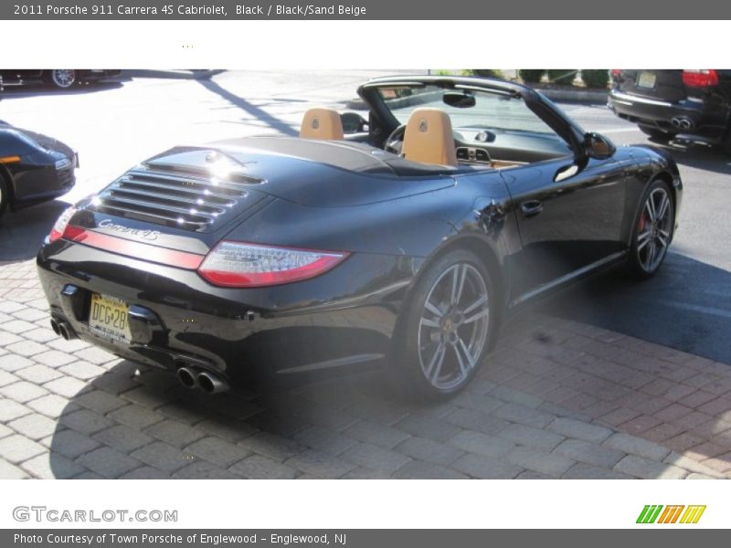 Black / Black/Sand Beige 2011 Porsche 911 Carrera 4S Cabriolet