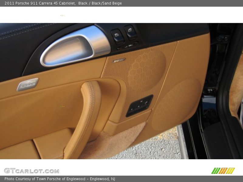 Black / Black/Sand Beige 2011 Porsche 911 Carrera 4S Cabriolet