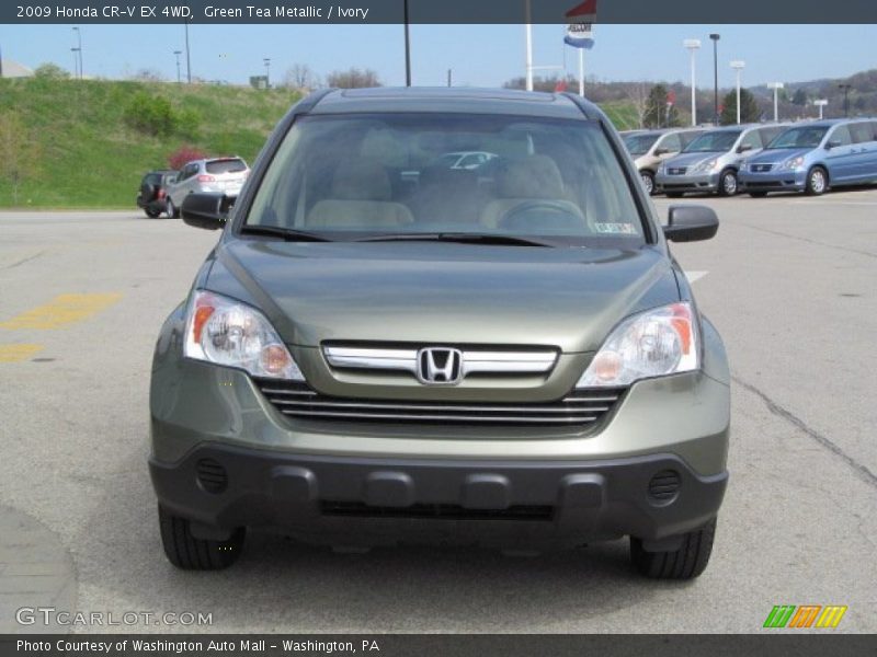 Green Tea Metallic / Ivory 2009 Honda CR-V EX 4WD