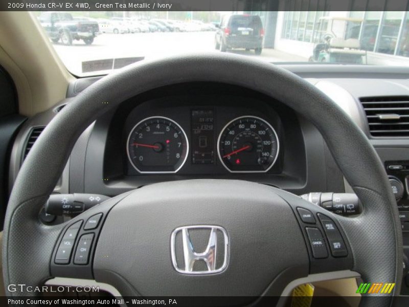 Green Tea Metallic / Ivory 2009 Honda CR-V EX 4WD