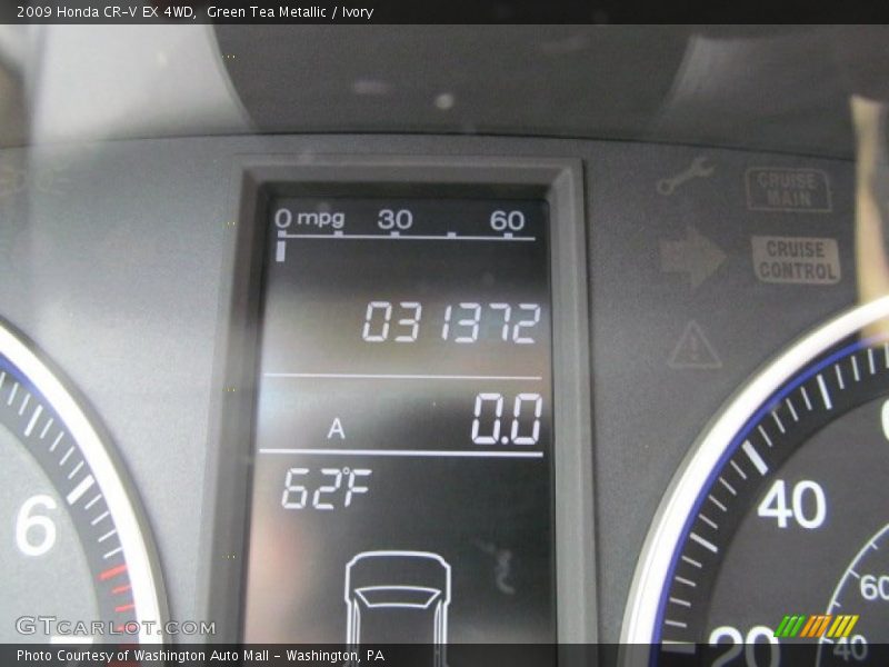 Green Tea Metallic / Ivory 2009 Honda CR-V EX 4WD